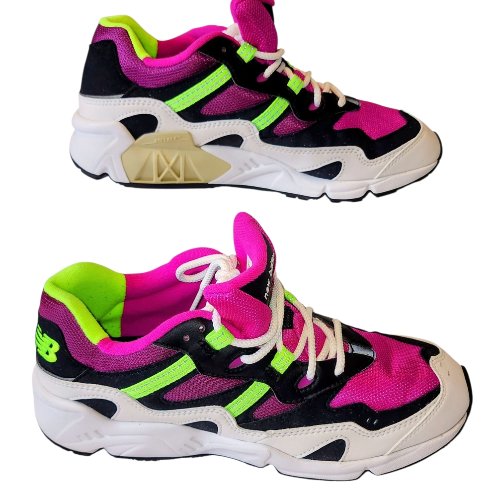 New Balance Kids' Pink‎ and Green Sneakers